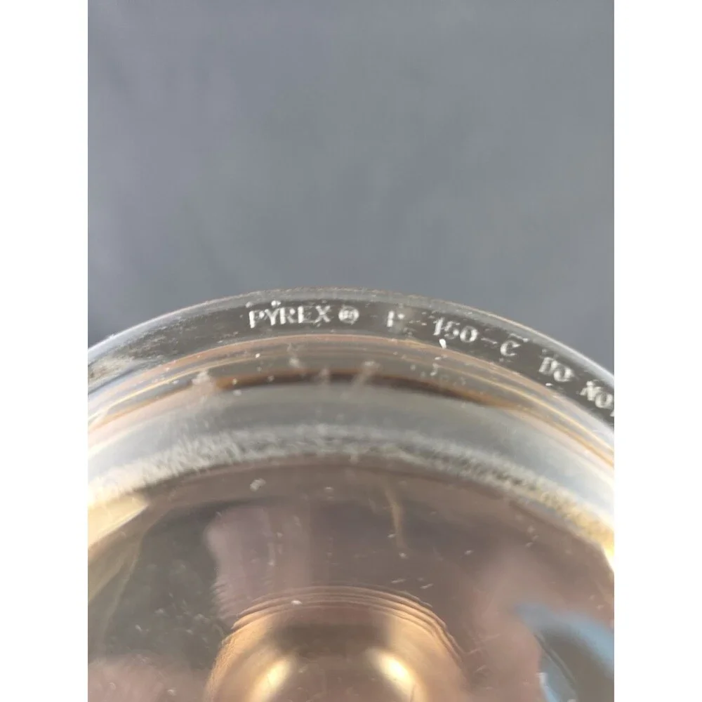 Vintage Pyrex Corning VISION Amber Glass Grab-It Bowl with Lid V-150-B 15oz